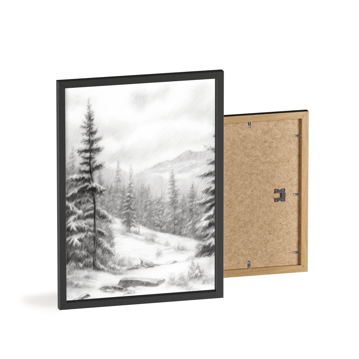 f Posters with Wooden Frame