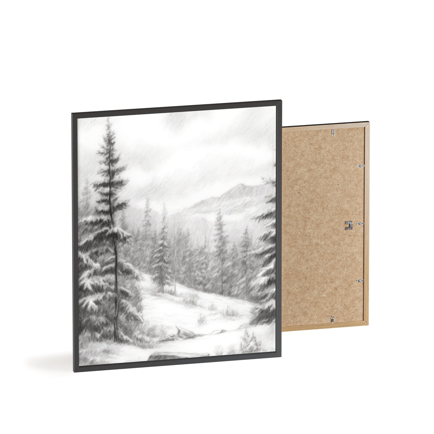 f Posters with Wooden Frame